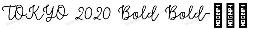 TOKYO 2020 Bold Bold字体转换